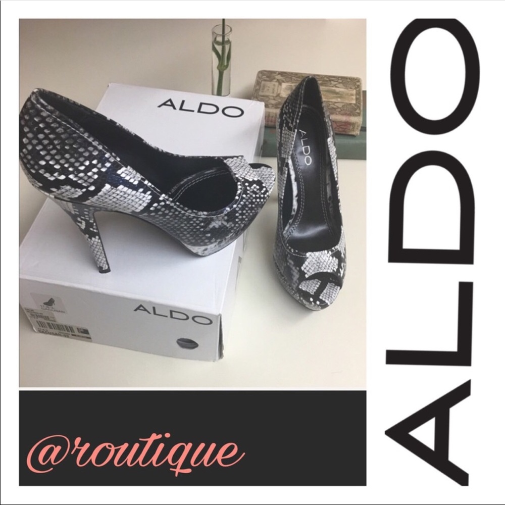 Aldo Gacusan Stunning Snake Pattern Heels - Picture 2 of 8